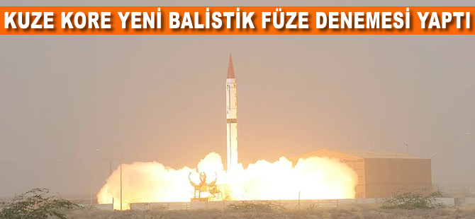 Kuzey Kore yeni balistik füze denemesi yaptı