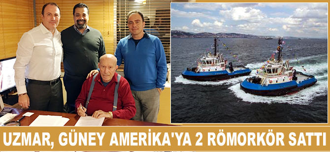 UZMAR Tersanesi, 60 ton çeki gücüne sahip 2 römorkörü Güney Amerikalı IOED'ye teslim etti