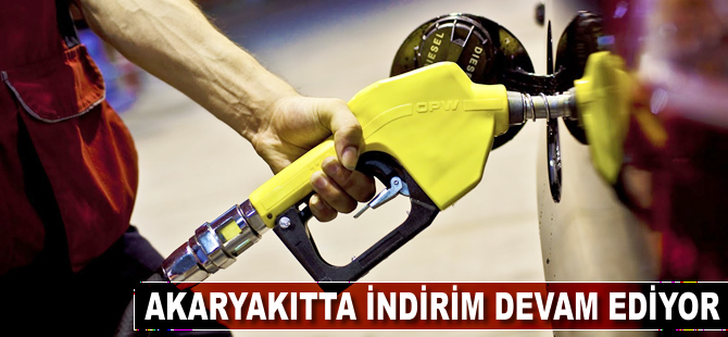 Akaryakıtta indirim devam ediyor