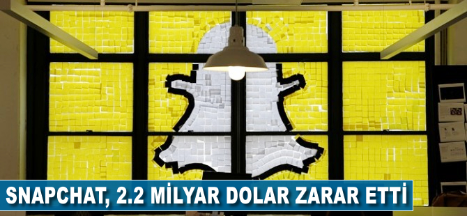 Snapchat 2.2 milyar dolar zarar etti