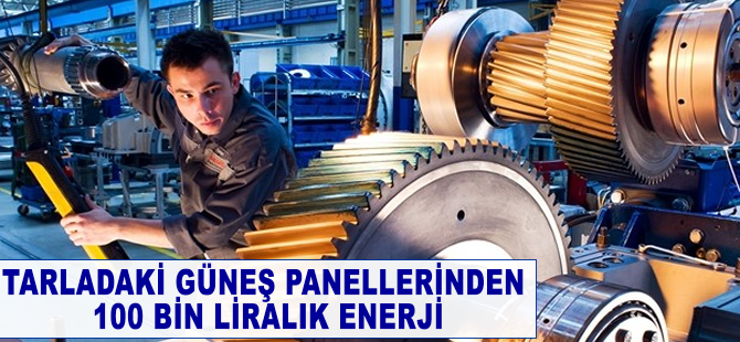 Tarladaki güneş panellerinden 100 bin liralık enerji