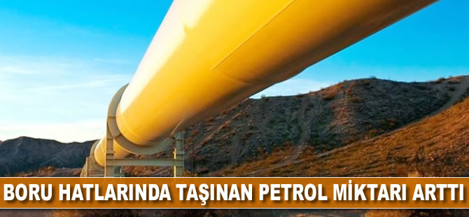 Boru hatlarında taşınan petrol miktarı arttı