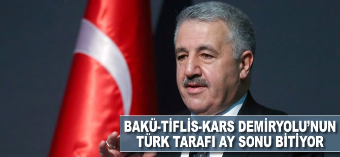 Bakü-Tiflis-Kars Demiryolu'nun Türk tarafı ay sonu bitiyor