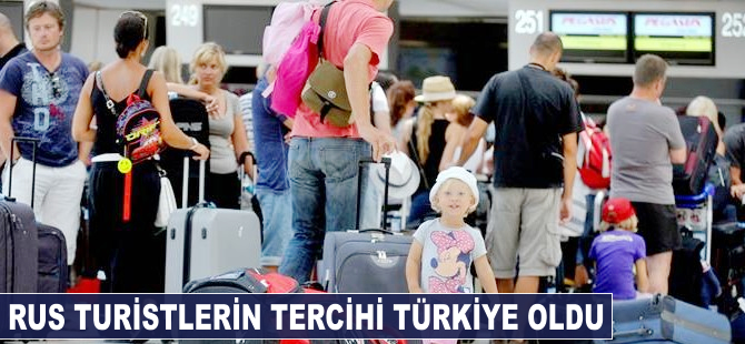 Rus turistlerin tercihi yine Türkiye oldu