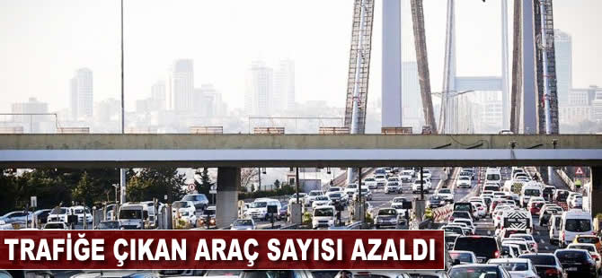 Trafiğe çıkan yeni araç sayısı azaldı