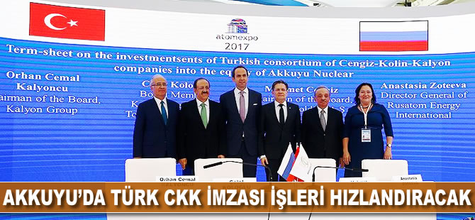 Akkuyu'da Türk CKK imzası işleri hızlandıracak