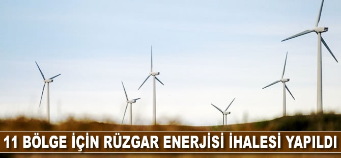 11 bölge için rüzgar enerjisi ihalesi yapıldı