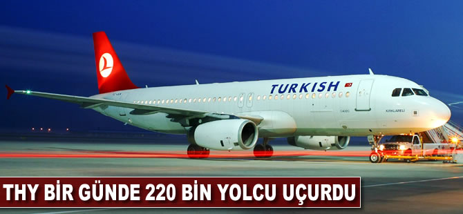 THY bir günde 220 bin yolcuyu uçurdu