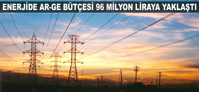 Enerjide Ar-Ge bütçesi 96 milyon liraya yaklaştı