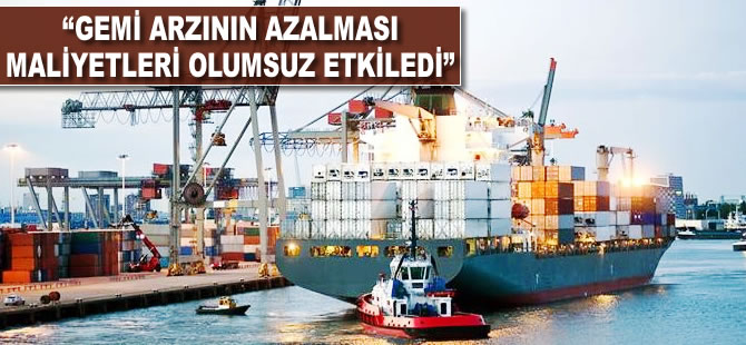 "Gemi arzının azalması maliyetleri olumsuz etkiledi"