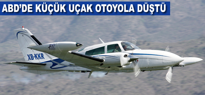 ABD'de Cessna 310R otoyola düştü