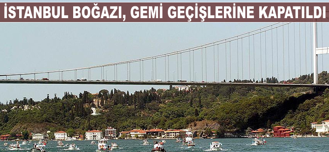 İstanbul Boğazı yat yarışları nedeniyle gemi geçişlerine kapatıldı