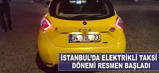 İstanbul'da elektrikli taksi dönemi resmen başladı